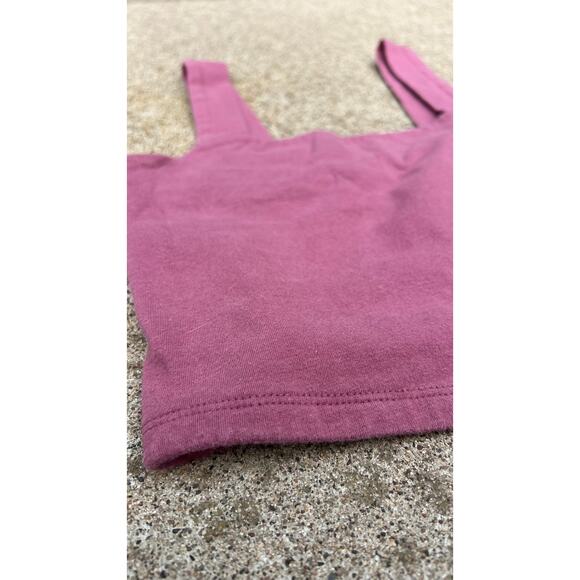 Aeropostale Blouse Women Size Medium Mauve Square Neck Sleeveless Tank Top - Picture 2 of 5